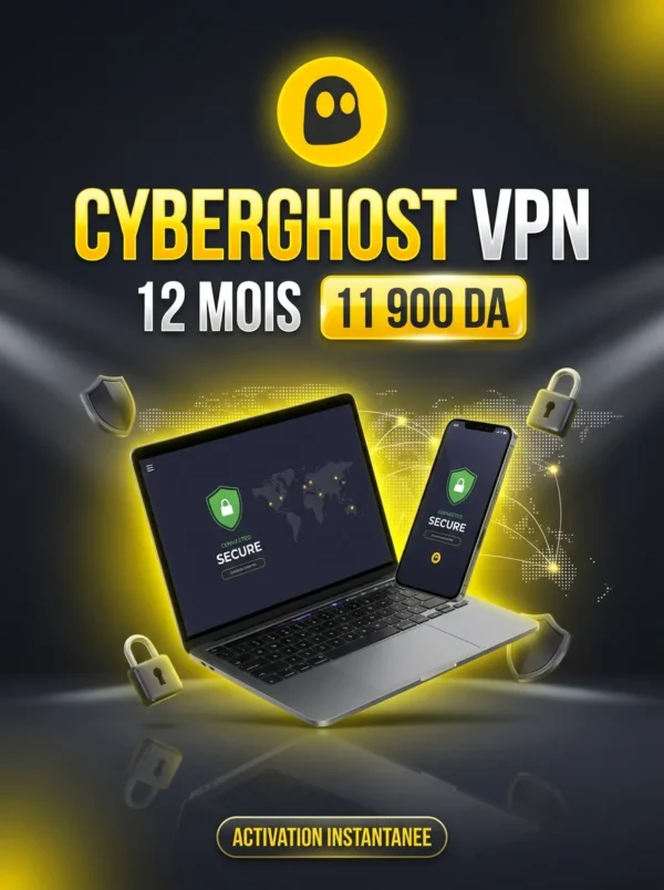 CyberGhost VPN 12 mois - BST PRO Algerie
