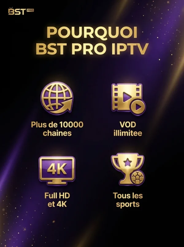 BST PRO IPTV TV et VOD illimite Algerie - avantages