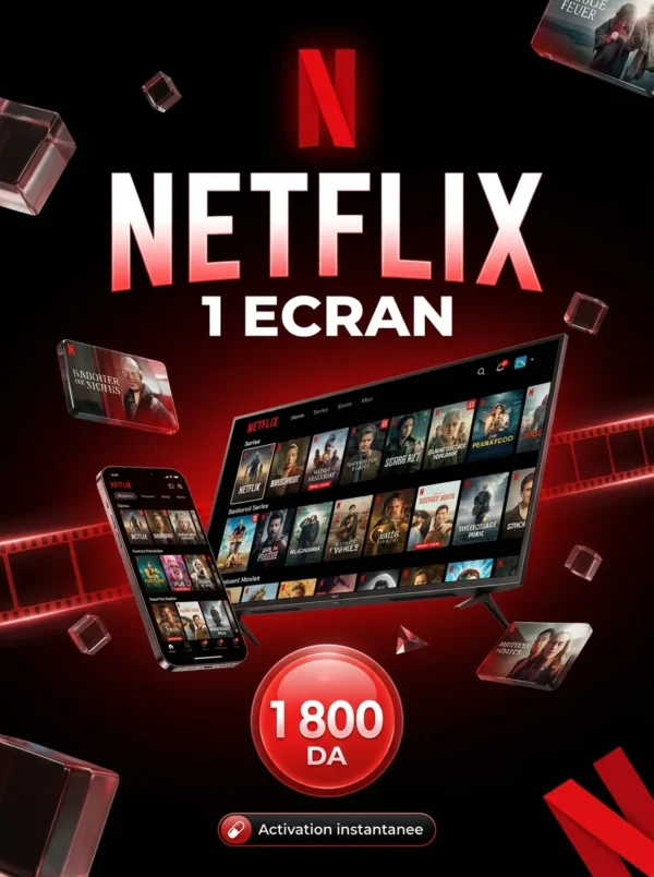 Netflix 1 ecran - BST PRO Algerie