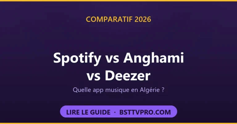 Comparatif Spotify vs Anghami vs Deezer en Algérie 2026