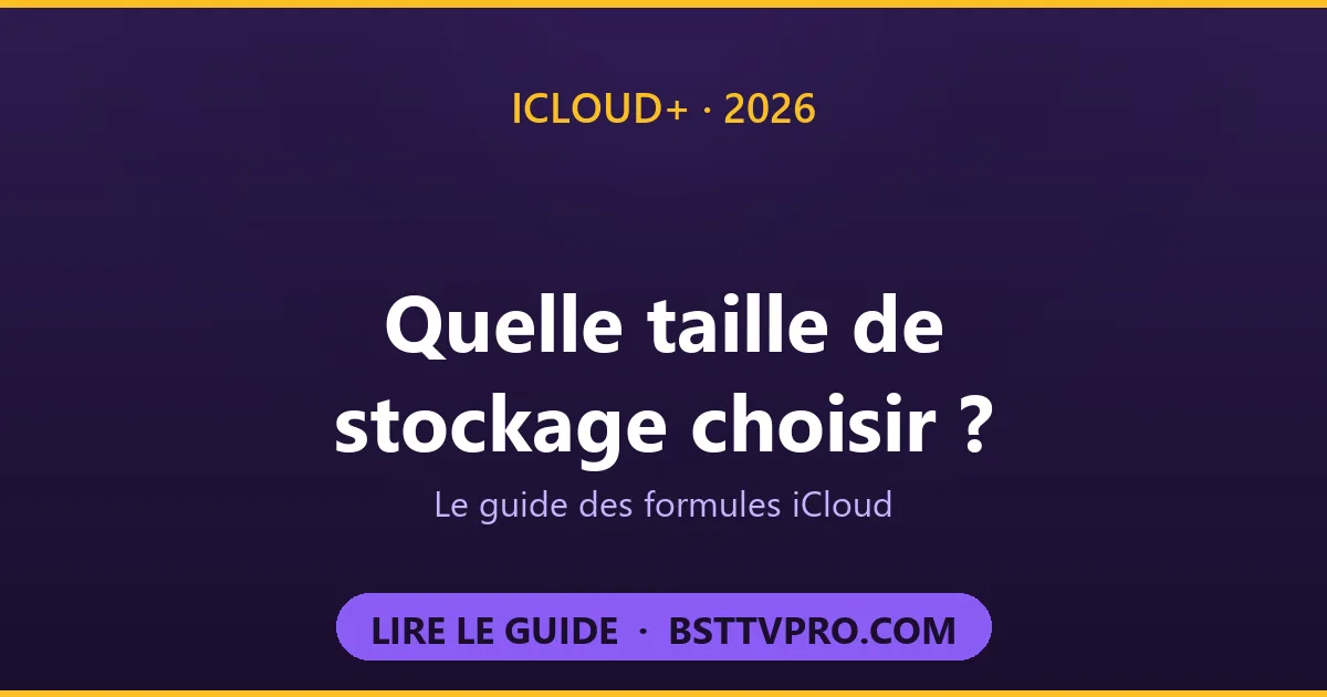 Quelle taille de stockage iCloud choisir en 2026